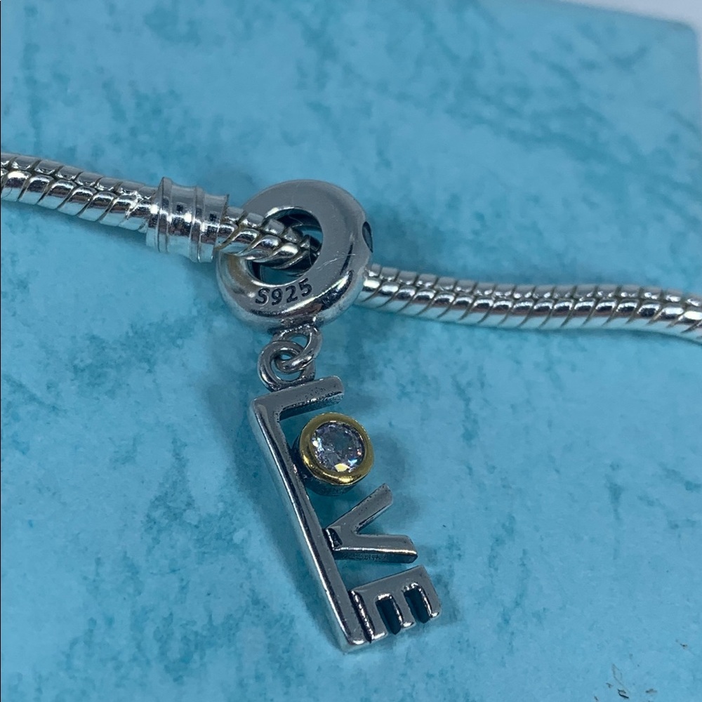 Sterling Silver Love European Charm